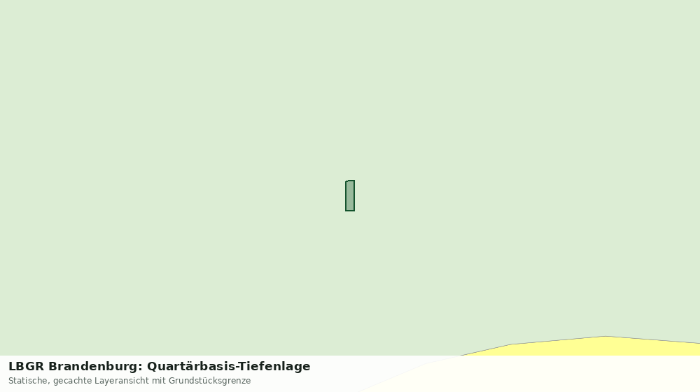 Statische Kartenansicht: LBGR Brandenburg: Quartärbasis-Tiefenlage