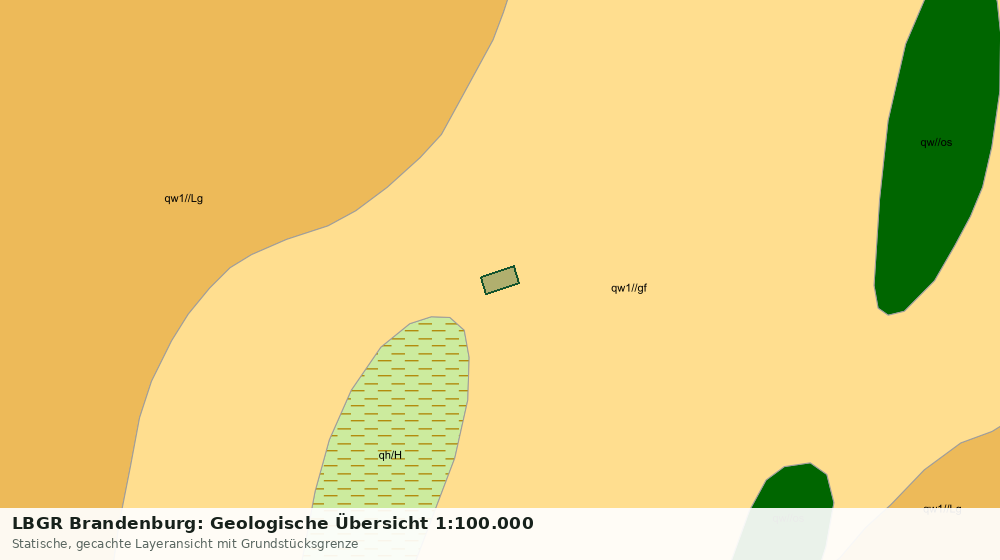 Statische Kartenansicht: LBGR Brandenburg: Geologische Übersicht 1:100.000