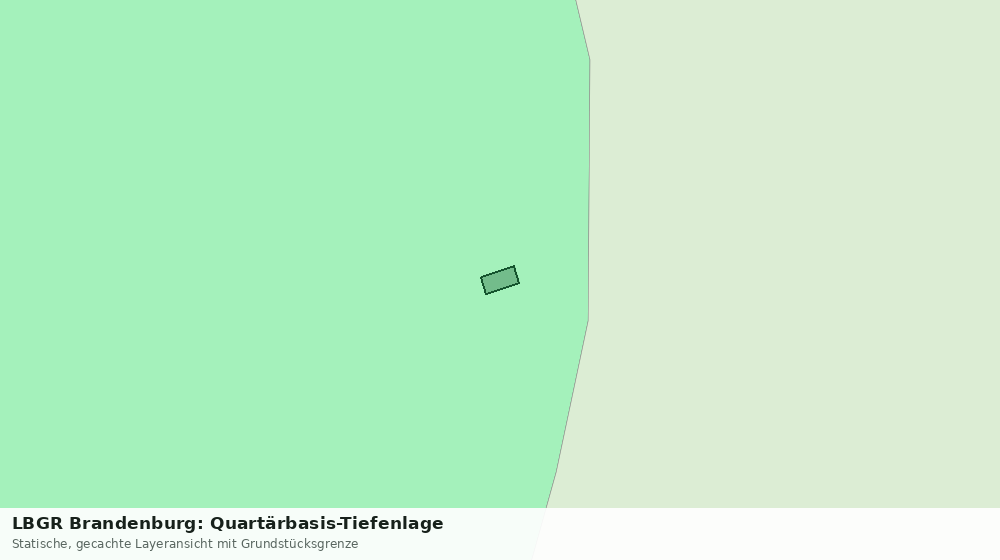 Statische Kartenansicht: LBGR Brandenburg: Quartärbasis-Tiefenlage
