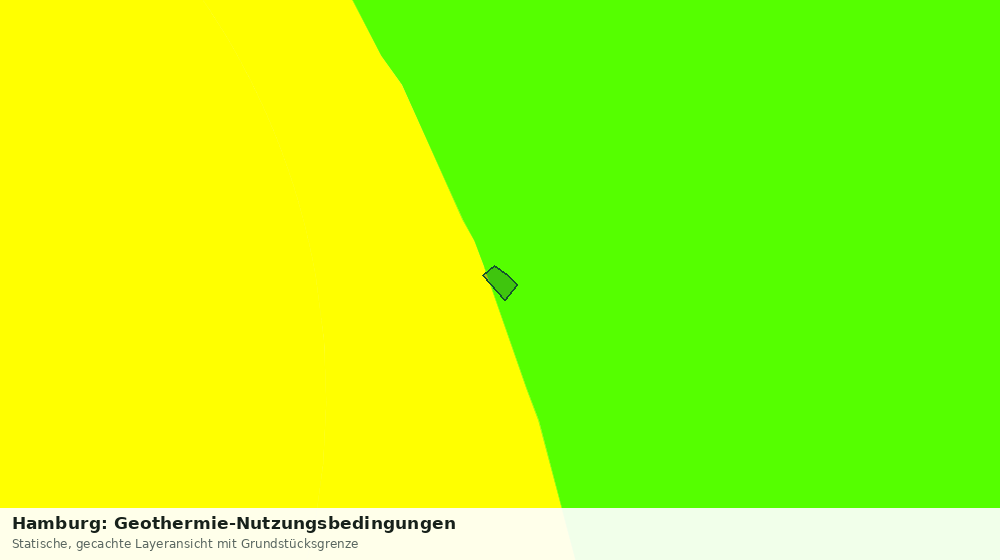 Statische Kartenansicht: Hamburg: Geothermie-Nutzungsbedingungen