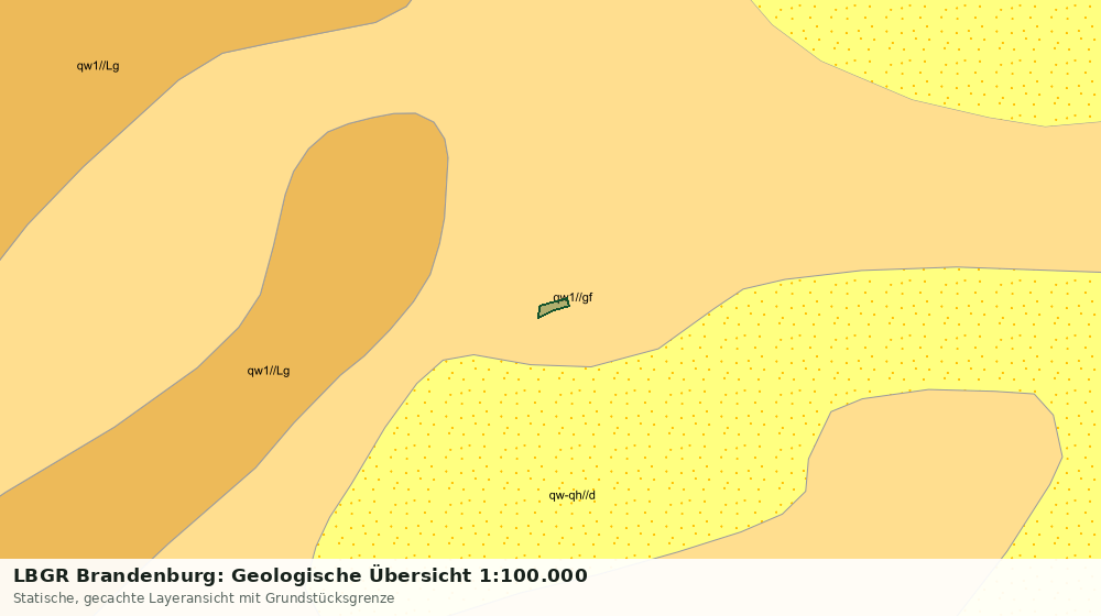 Statische Kartenansicht: LBGR Brandenburg: Geologische Übersicht 1:100.000