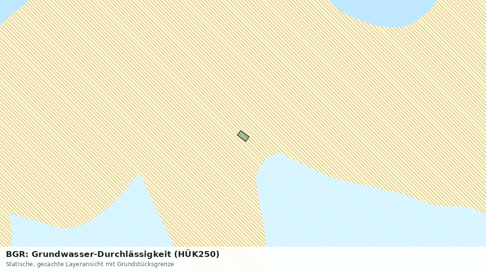 Statische Kartenansicht: BGR: Grundwasser-Durchlässigkeit (HÜK250)