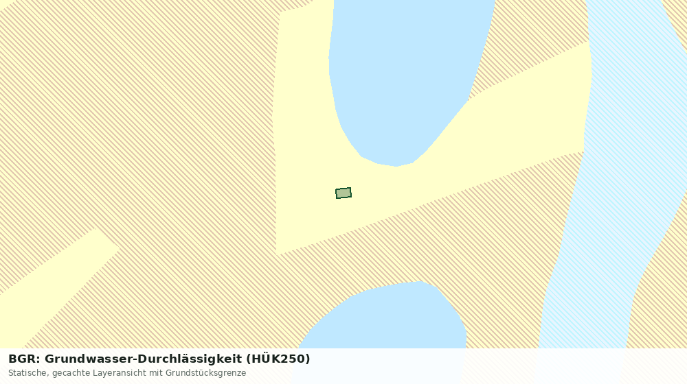 Statische Kartenansicht: BGR: Grundwasser-Durchlässigkeit (HÜK250)