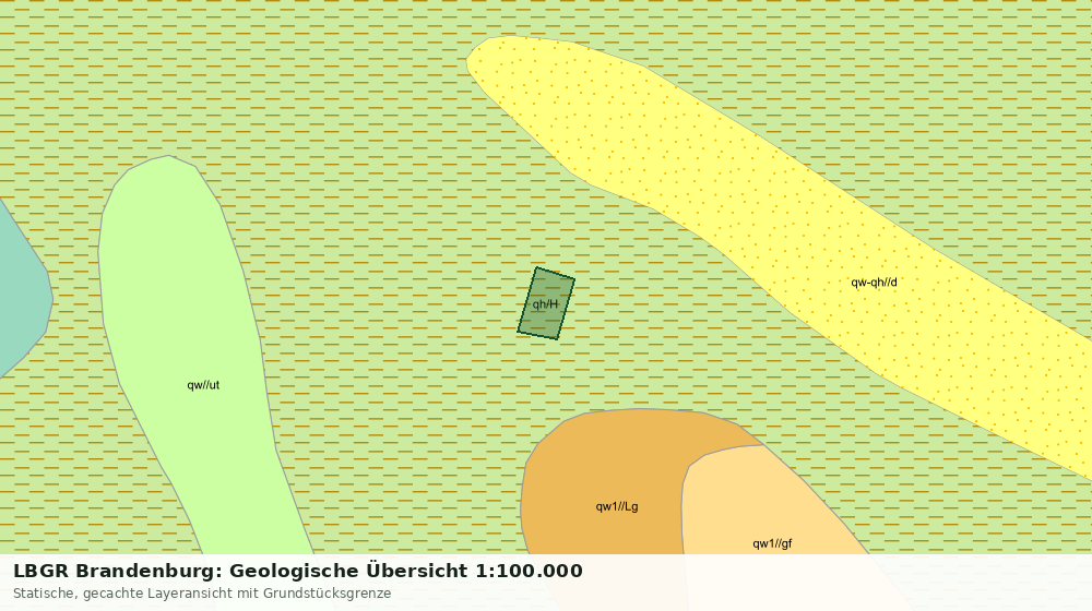 Statische Kartenansicht: LBGR Brandenburg: Geologische Übersicht 1:100.000