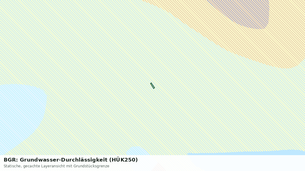 Statische Kartenansicht: BGR: Grundwasser-Durchlässigkeit (HÜK250)