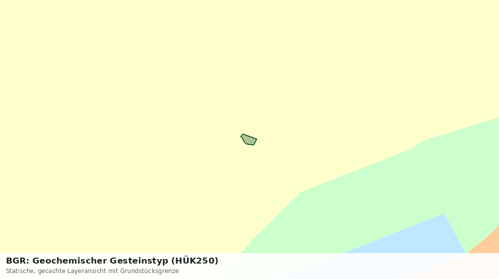 Statische Kartenansicht: BGR: Geochemischer Gesteinstyp (HÜK250)