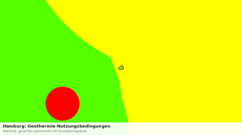 Statische Kartenansicht: Hamburg: Geothermie-Nutzungsbedingungen