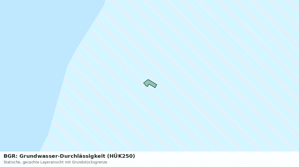 Statische Kartenansicht: BGR: Grundwasser-Durchlässigkeit (HÜK250)