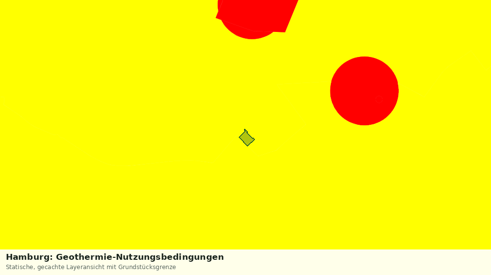 Statische Kartenansicht: Hamburg: Geothermie-Nutzungsbedingungen