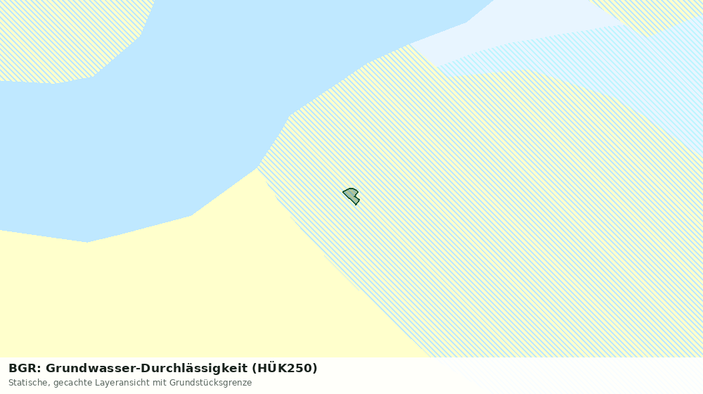 Statische Kartenansicht: BGR: Grundwasser-Durchlässigkeit (HÜK250)