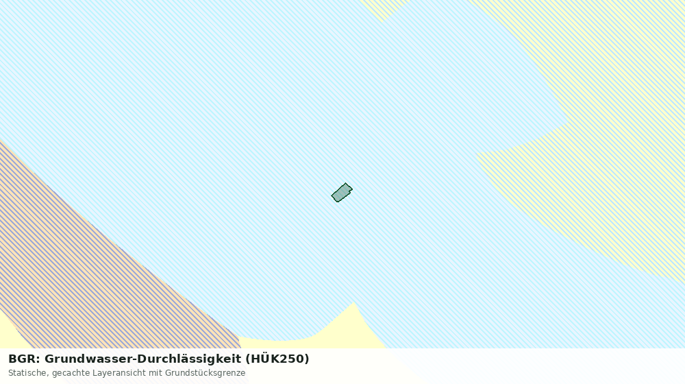 Statische Kartenansicht: BGR: Grundwasser-Durchlässigkeit (HÜK250)