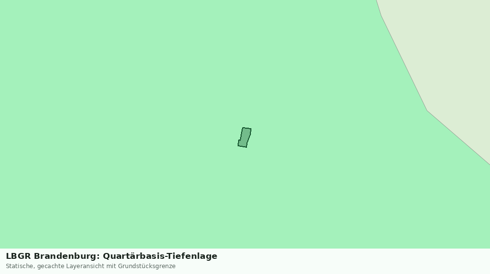 Statische Kartenansicht: LBGR Brandenburg: Quartärbasis-Tiefenlage