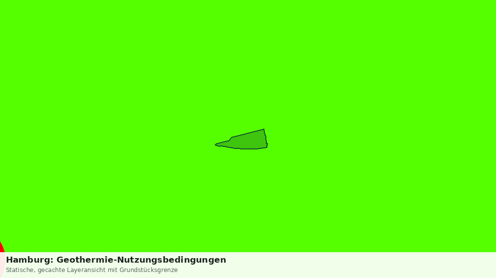 Statische Kartenansicht: Hamburg: Geothermie-Nutzungsbedingungen