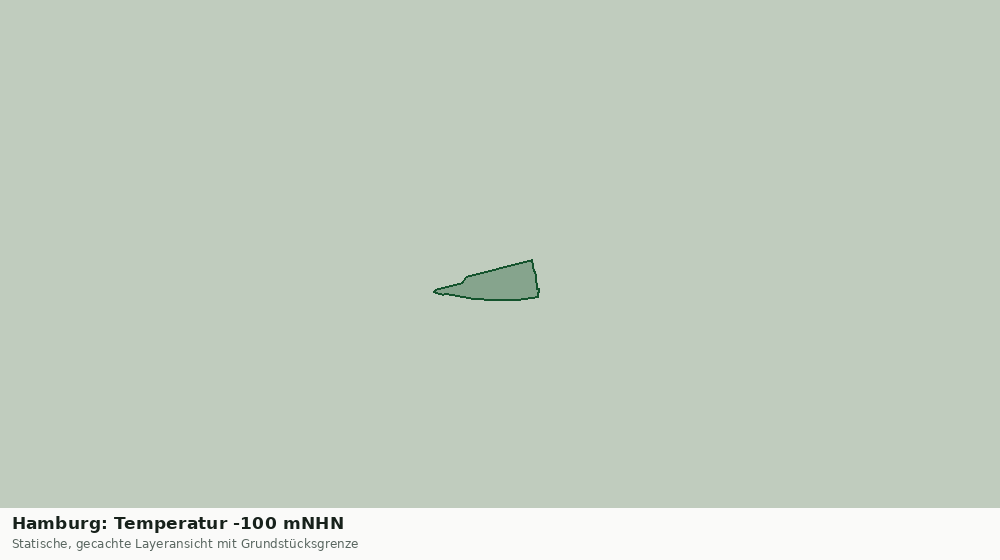Statische Kartenansicht: Hamburg: Temperatur -100 mNHN