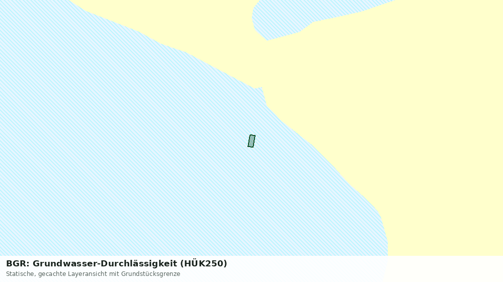 Statische Kartenansicht: BGR: Grundwasser-Durchlässigkeit (HÜK250)