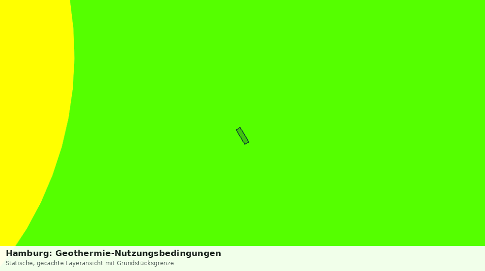 Statische Kartenansicht: Hamburg: Geothermie-Nutzungsbedingungen