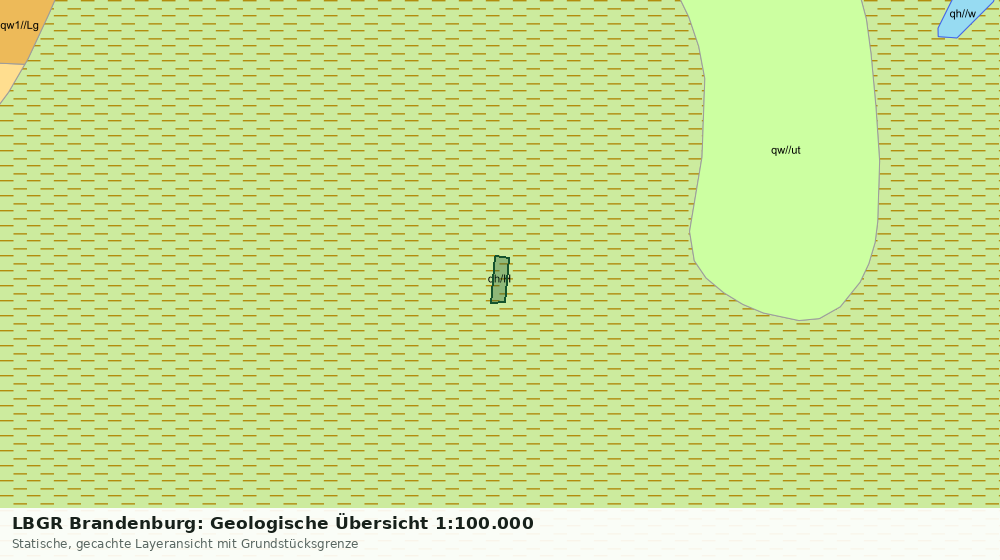 Statische Kartenansicht: LBGR Brandenburg: Geologische Übersicht 1:100.000
