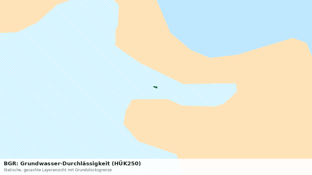 Statische Kartenansicht: BGR: Grundwasser-Durchlässigkeit (HÜK250)