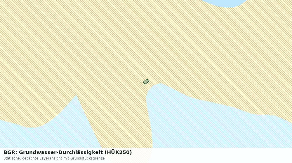 Statische Kartenansicht: BGR: Grundwasser-Durchlässigkeit (HÜK250)