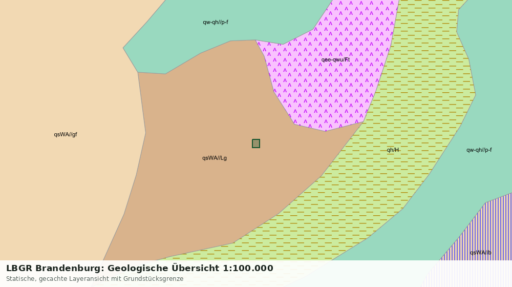 Statische Kartenansicht: LBGR Brandenburg: Geologische Übersicht 1:100.000