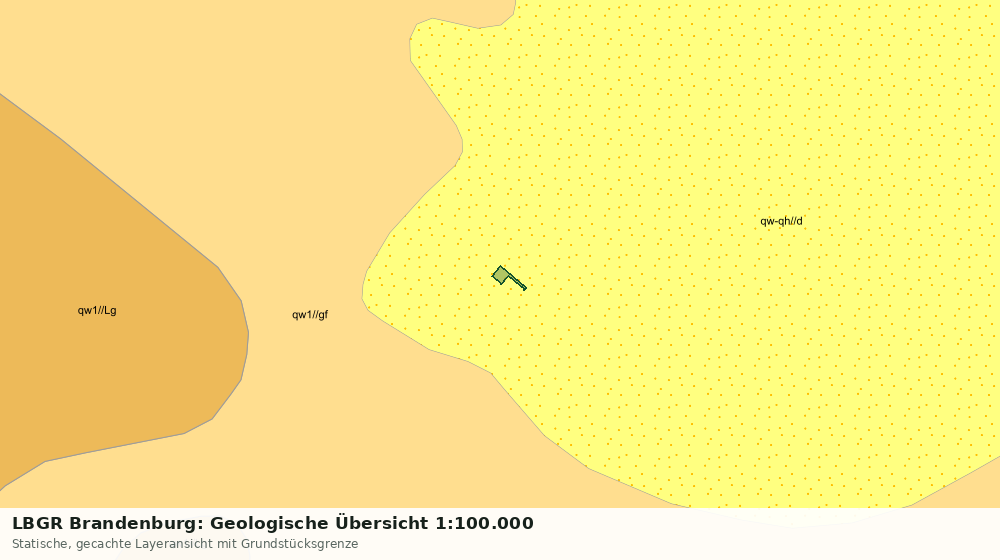 Statische Kartenansicht: LBGR Brandenburg: Geologische Übersicht 1:100.000