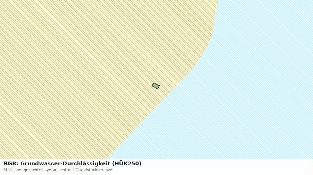 Statische Kartenansicht: BGR: Grundwasser-Durchlässigkeit (HÜK250)