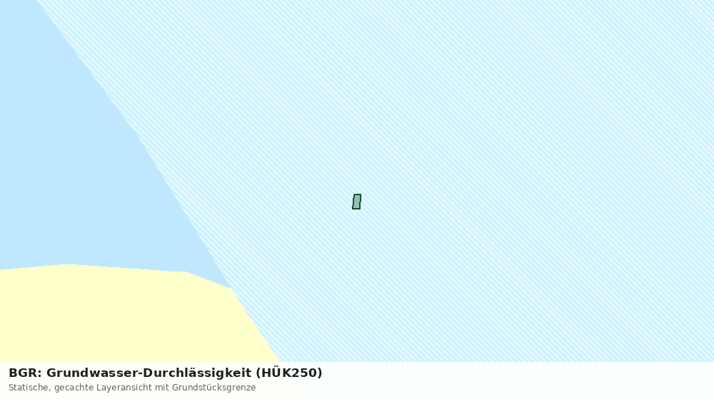 Statische Kartenansicht: BGR: Grundwasser-Durchlässigkeit (HÜK250)