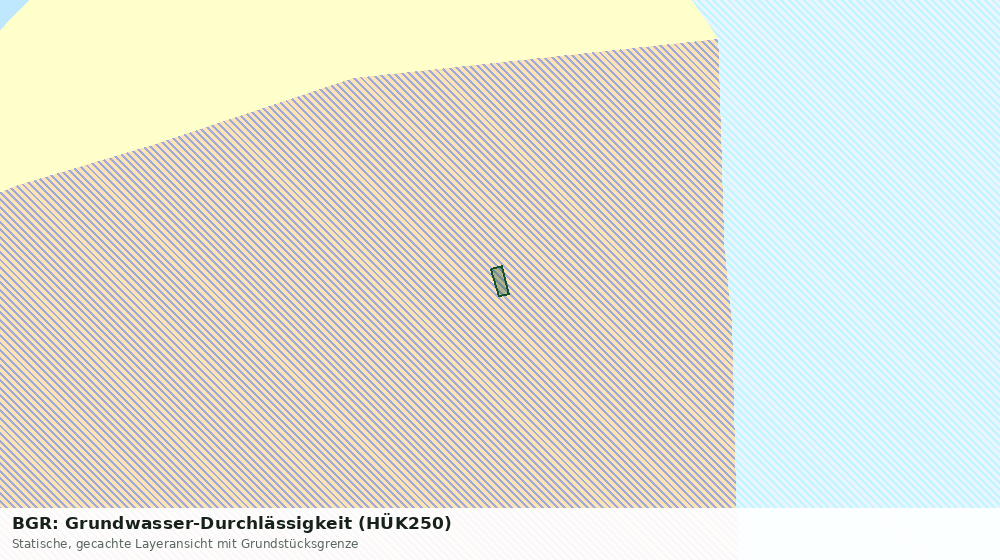 Statische Kartenansicht: BGR: Grundwasser-Durchlässigkeit (HÜK250)