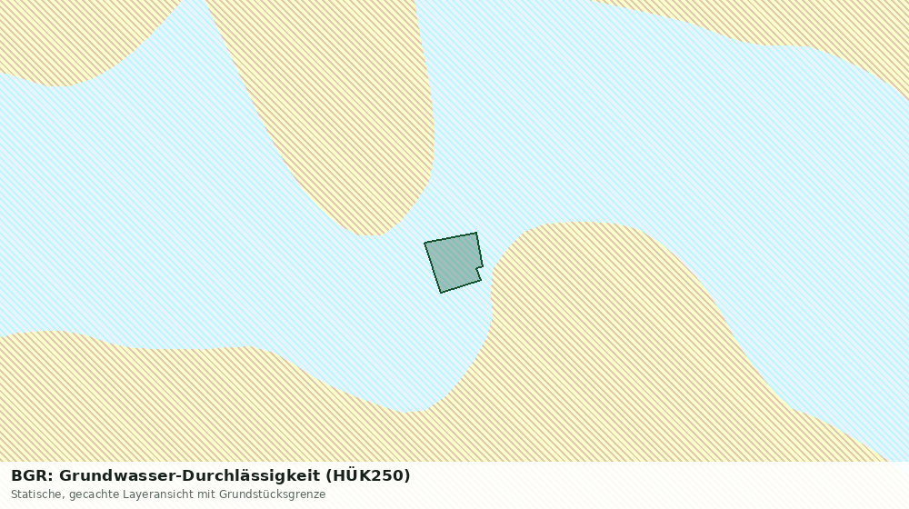 Statische Kartenansicht: BGR: Grundwasser-Durchlässigkeit (HÜK250)