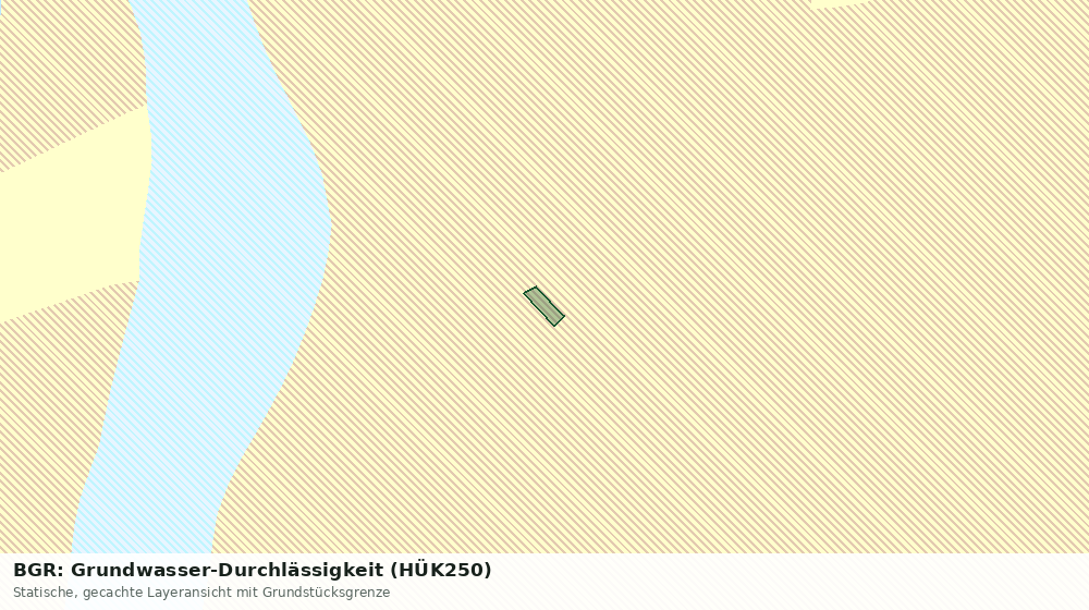 Statische Kartenansicht: BGR: Grundwasser-Durchlässigkeit (HÜK250)
