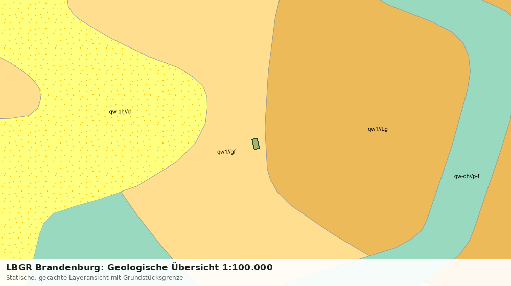 Statische Kartenansicht: LBGR Brandenburg: Geologische Übersicht 1:100.000