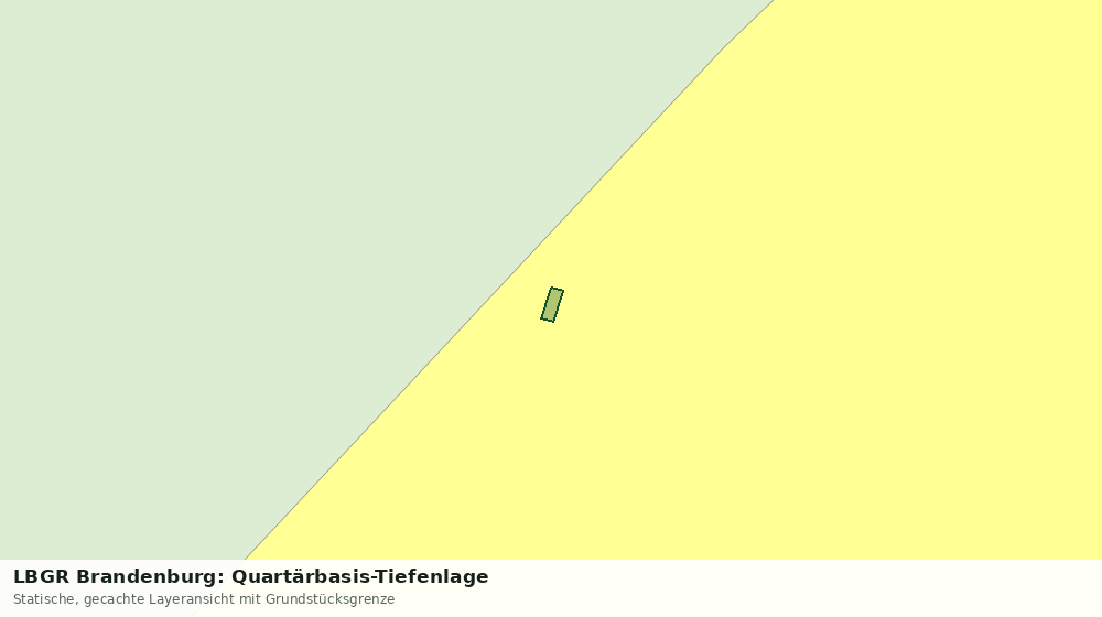 Statische Kartenansicht: LBGR Brandenburg: Quartärbasis-Tiefenlage