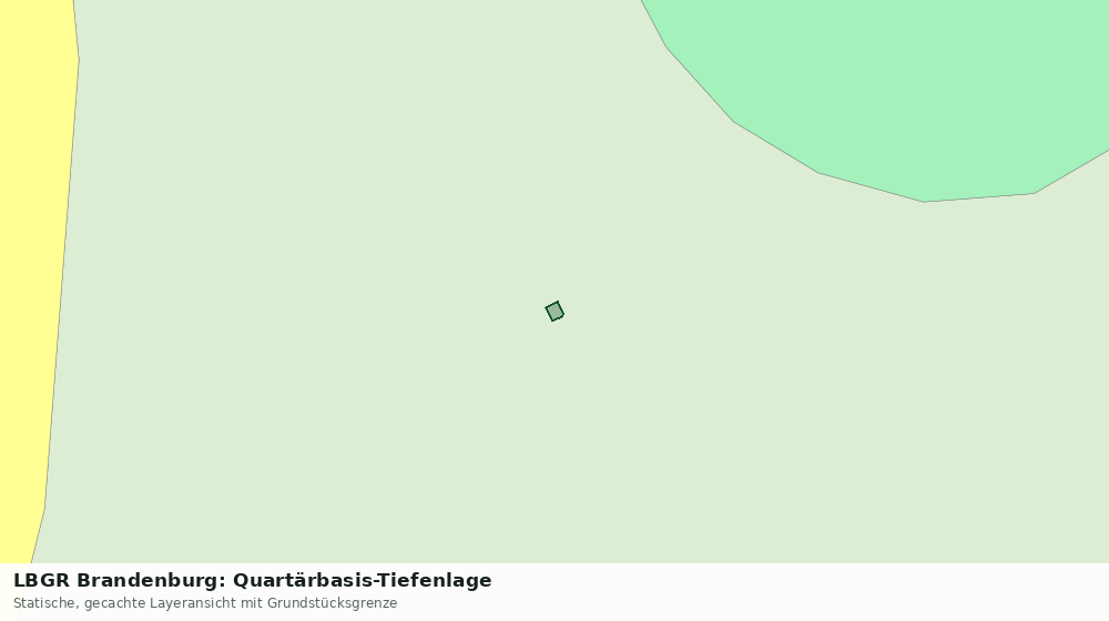 Statische Kartenansicht: LBGR Brandenburg: Quartärbasis-Tiefenlage