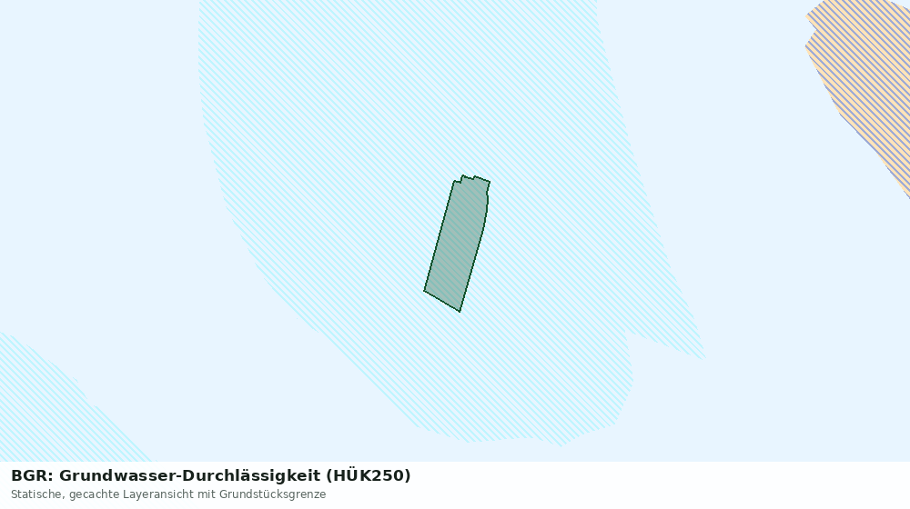 Statische Kartenansicht: BGR: Grundwasser-Durchlässigkeit (HÜK250)