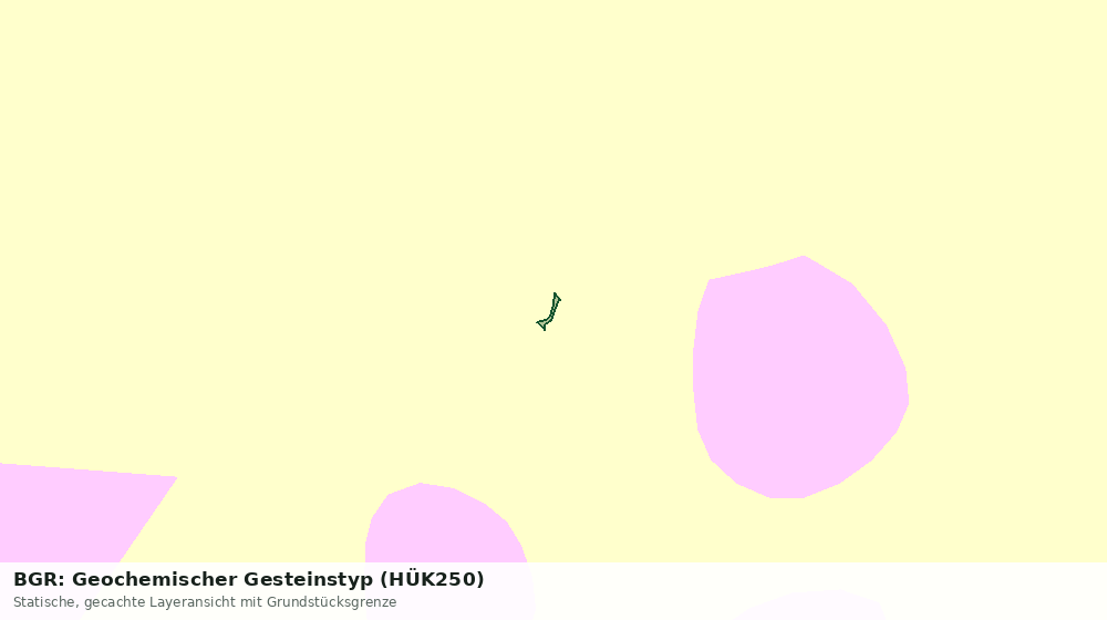 Statische Kartenansicht: BGR: Geochemischer Gesteinstyp (HÜK250)