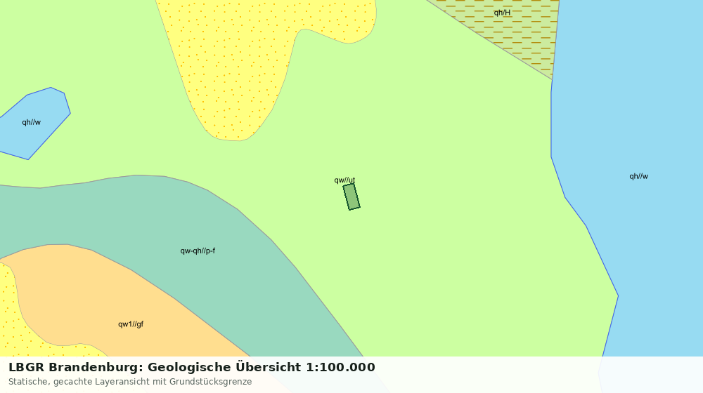 Statische Kartenansicht: LBGR Brandenburg: Geologische Übersicht 1:100.000