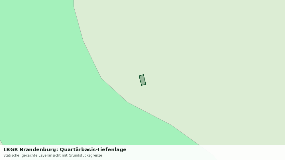 Statische Kartenansicht: LBGR Brandenburg: Quartärbasis-Tiefenlage