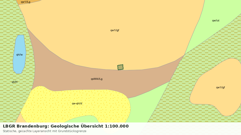 Statische Kartenansicht: LBGR Brandenburg: Geologische Übersicht 1:100.000