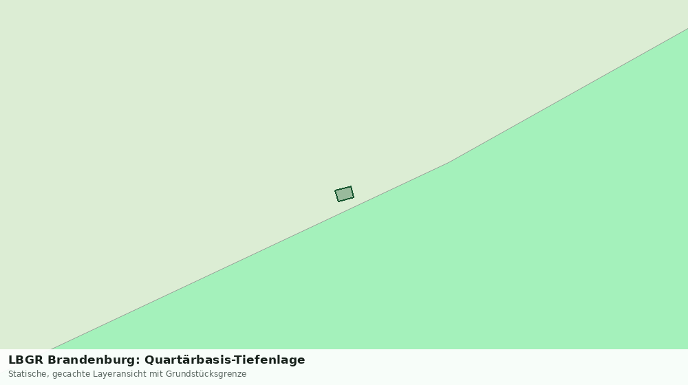 Statische Kartenansicht: LBGR Brandenburg: Quartärbasis-Tiefenlage