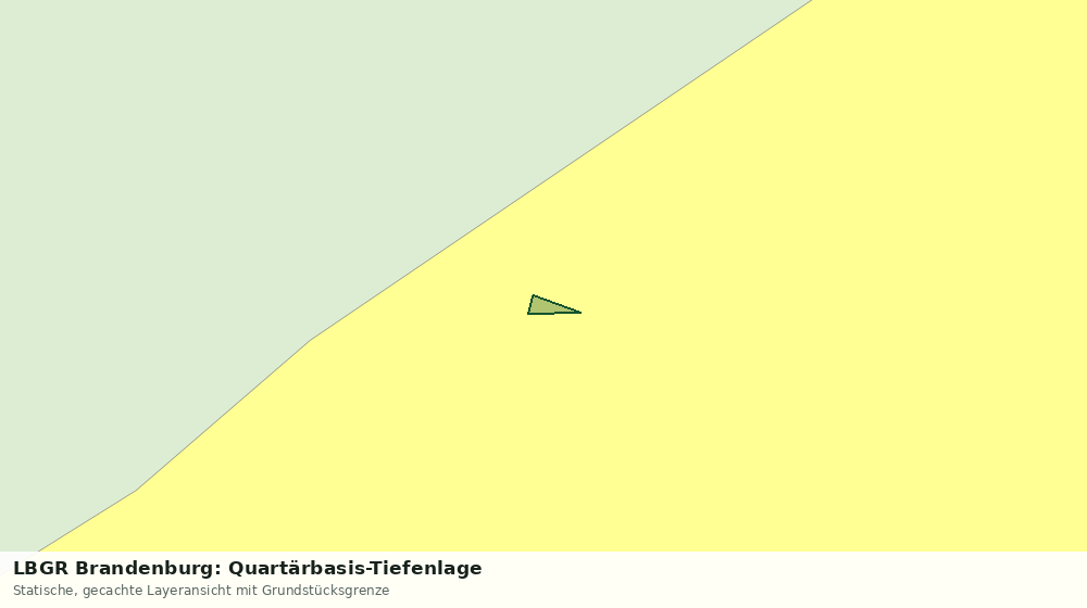 Statische Kartenansicht: LBGR Brandenburg: Quartärbasis-Tiefenlage