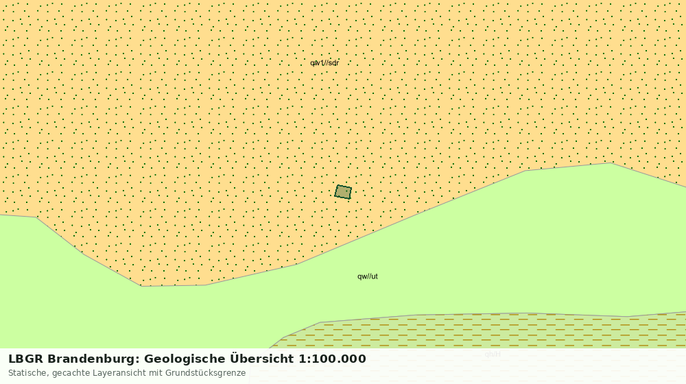 Statische Kartenansicht: LBGR Brandenburg: Geologische Übersicht 1:100.000