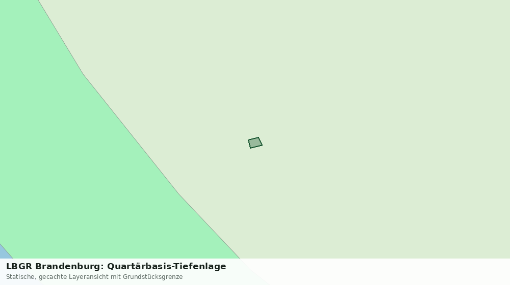 Statische Kartenansicht: LBGR Brandenburg: Quartärbasis-Tiefenlage
