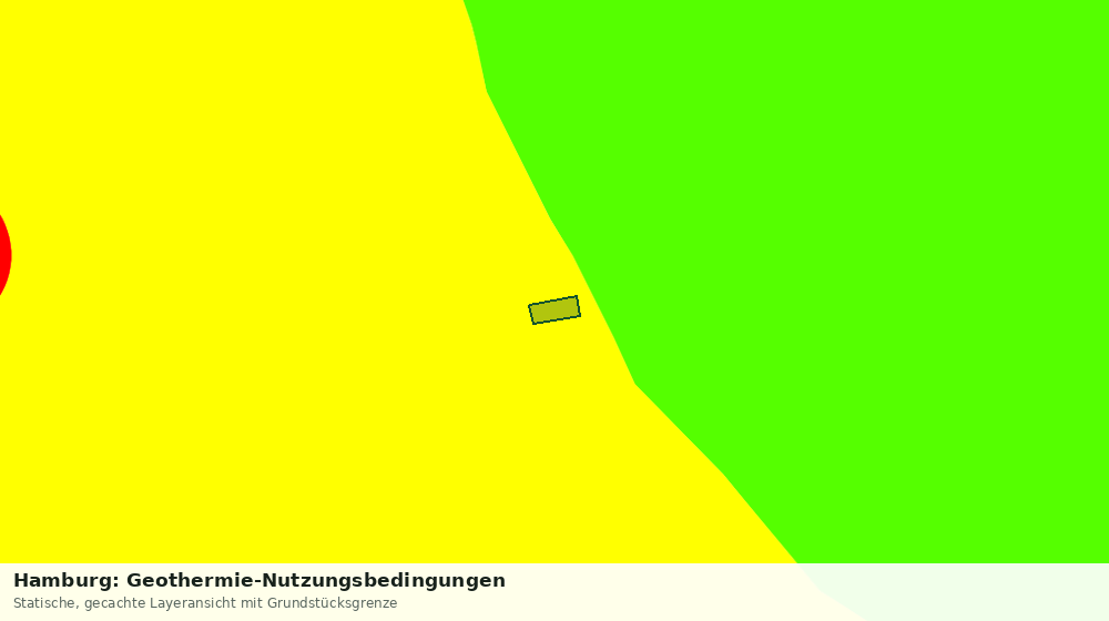 Statische Kartenansicht: Hamburg: Geothermie-Nutzungsbedingungen