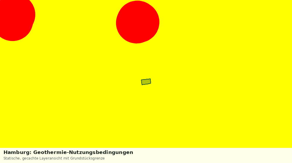 Statische Kartenansicht: Hamburg: Geothermie-Nutzungsbedingungen