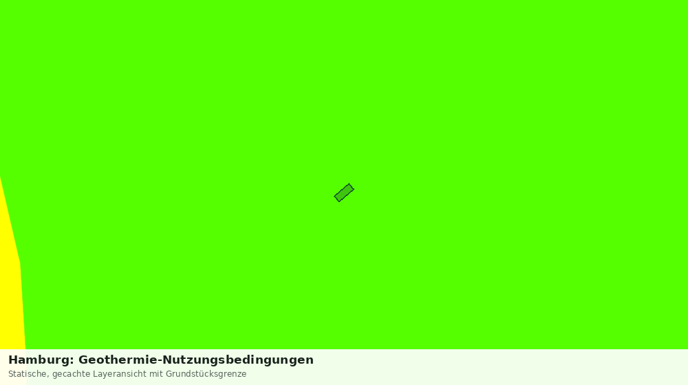 Statische Kartenansicht: Hamburg: Geothermie-Nutzungsbedingungen