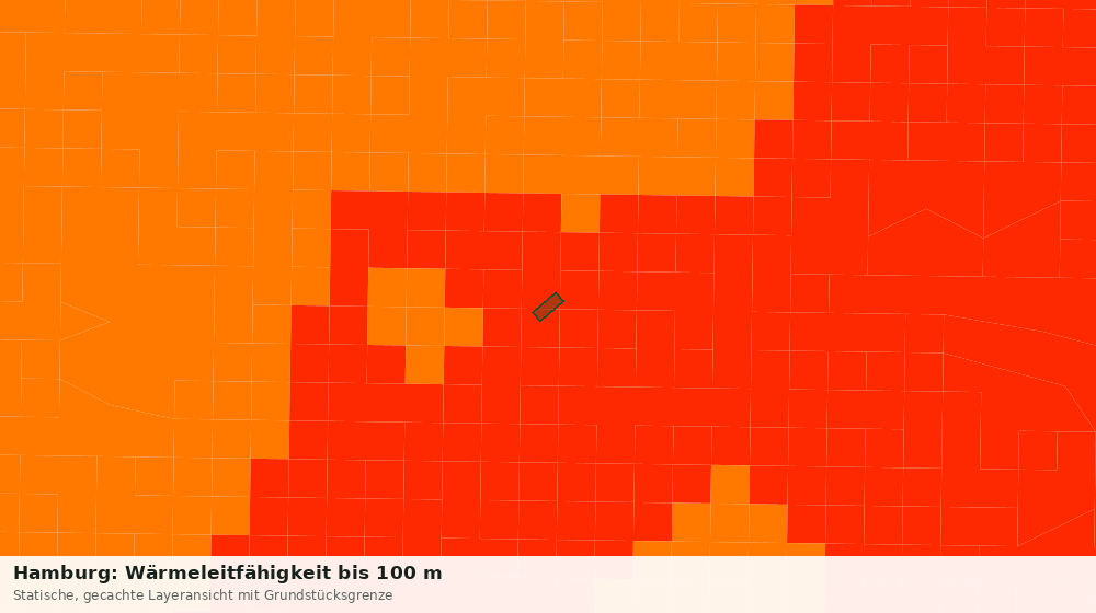 Statische Kartenansicht: Hamburg: Wärmeleitfähigkeit bis 100 m