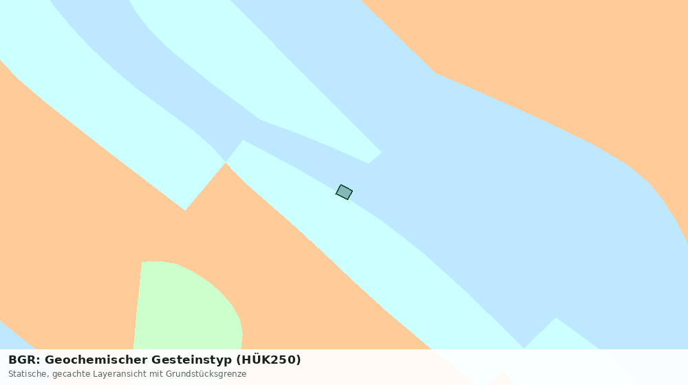 Statische Kartenansicht: BGR: Geochemischer Gesteinstyp (HÜK250)