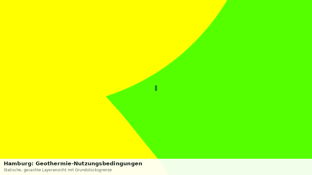 Statische Kartenansicht: Hamburg: Geothermie-Nutzungsbedingungen