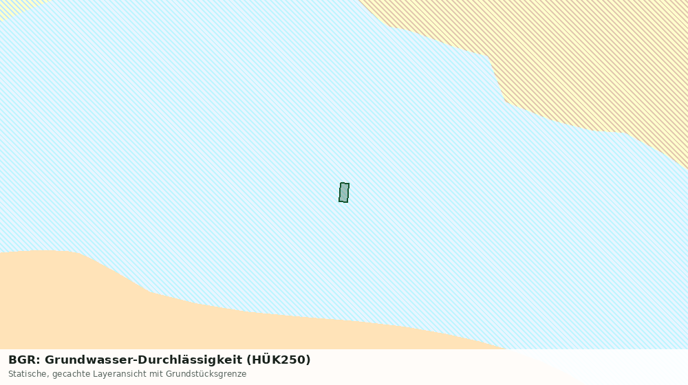 Statische Kartenansicht: BGR: Grundwasser-Durchlässigkeit (HÜK250)