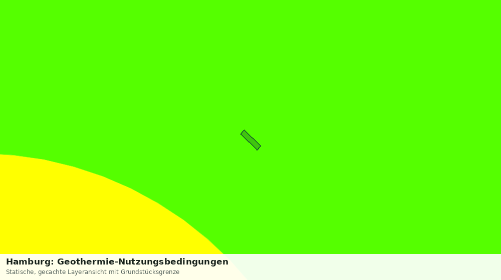 Statische Kartenansicht: Hamburg: Geothermie-Nutzungsbedingungen